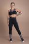 Imagem de Conjunto Fitness Feminino Calça Legging Cintura Alta Faixa Lateral Detalhe E Top Moda Academia Tela F7 NEW STYLE