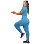 Imagem de Conjunto Fitness Feminino Calça Legging e Cropped Academia