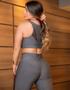 Imagem de Conjunto Fitness Feminino Cropped + Calça Legging