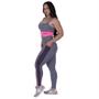 Imagem de Conjunto fitness feminino legging suplex poliamida bolso lateral + top bojo orbis