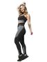 Imagem de Conjunto Fitness Legging E Top Mescla Recorte Preto WarFit