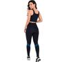 Imagem de Conjunto Fitness Mix Color Azul Legging E Top Academia