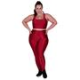 Imagem de Conjunto Fitness Plus Size 3D Top e Legging Cintura Alta - BÁRBARA PLUS