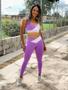 Imagem de Conjunto fitness poliamida mescla (top+calça)