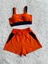 Imagem de Conjunto Fitness Short e Top bojo Removivel Roupa Academia