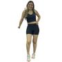 Imagem de Conjunto Fitness Short + Top Suplex Liso Roupa para Academia