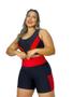 Imagem de Conjunto Fitness Top e Short com bolso PLUS SIZE e SLIM 40 ao 54 Roupa de academia feminino