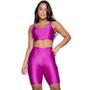 Imagem de Conjunto Fitness Vekyo Modas Top Bojo Removível e Bermuda New Zig Roupa de Academia Corrida