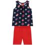 Imagem de Conjunto Flores Infantil Feminino Blusa + Ciclista Kyly -