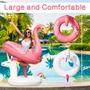 Imagem de Conjunto flutuante de piscina JAMBO Unicorn and Flamingo com porta-bebidas