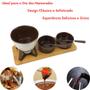 Imagem de Conjunto Fondue Lier Com Bambu Hauskraft 8 Peças envio já