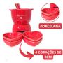 Imagem de Conjunto Fondue Porcelana Hauskraft Lamour E Petisqueira