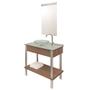 Imagem de Conjunto Gabinete com Cuba e Espelho Cris Wood SET 60cm - 0009539 - CRIS METAL