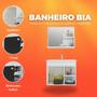Imagem de Conjunto Gabinete de Banheiro 100% MDF Bia Com Espelheira E Pia Mgm Móveis