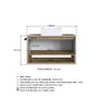 Imagem de Conjunto Gabinete para banheiro com nicho 1 porta e cuba Armário de Banheiro com espelho 2 portas