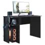 Imagem de Conjunto Gamer Armário 2 Portas e Mesa para Computador 3875 Preto - Qmovi