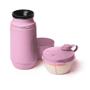 Imagem de Conjunto Garrafa Termica Infantil 250mL e Pote para Leite em Pó 280mL Sanremo SR1001-62 Rosa