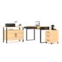 Imagem de Conjunto Home Office 3 Peças 100% Mdf Pratice Freijó - Pradel