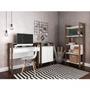 Conjunto Home Office com Escrivaninha, Armário Baixo 2 Portas e Armário Alto 5 Prateleiras Espresso - Espresso Móveis Imagem de Conjunto Home Office com Escrivaninha, Armário Baixo 2 Portas e Armário Alto 5 Prateleiras Espresso