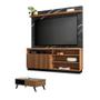 Imagem de Conjunto Home para TV e Mesa de Centro Cherise Noce Milano Preto Fosco
