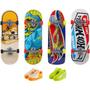 Imagem de Conjunto HOT Wheels 4 Skate de Dedo com 2 Tenis Mattel HGT84