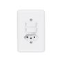Imagem de Conjunto Ilumi 4X2 Branco Com Placa(2Simples+Tomada 10A) 20210