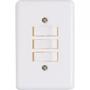 Imagem de Conjunto Ilumi 4X2 Branco Com Placa(3Simples) 2019