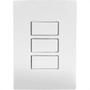 Imagem de Conjunto Ilumi I9-Inove Branco Com Placa 3 Simples 10A. - 9419