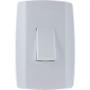 Imagem de Conjunto Ilumi Slim 4X2 Branco Com Placa (1Simples Vertical) 8017