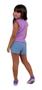 Imagem de Conjunto infantil básico mini diva menina casual simples jeans