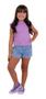 Imagem de Conjunto infantil básico mini diva menina casual simples jeans