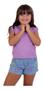 Imagem de Conjunto infantil básico mini diva menina casual simples jeans