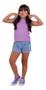 Imagem de Conjunto infantil básico mini diva menina casual simples jeans