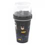 Imagem de Conjunto infantil Batman garrafa mini shakeira e porta máscaras Plasutil