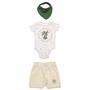 Conjunto Infantil Bebê com Bandana Verde Tholokko Imagem de Conjunto Infantil Bebê com Bandana Verde Tholokko