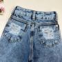 Imagem de Conjunto Infantil Blogueirinha Cropped Calça Jeans Moda Luxo