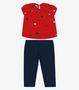 Imagem de Conjunto Infantil Blusa Com Legging Trick Nick Vermelho