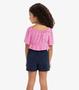 Imagem de Conjunto Infantil Blusa Com Shorts Rovi Kids Rosa