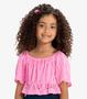 Imagem de Conjunto Infantil Blusa Com Shorts Rovi Kids Rosa