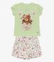 Imagem de Conjunto Infantil Blusa Com Shorts Saia Trick Nick Verde