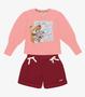 Imagem de Conjunto Infantil Blusa Com Shorts Trick Nick Rosa