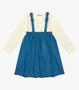 Imagem de Conjunto Infantil Blusa Com Vestido Trick Nick Bege