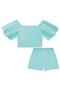 Imagem de Conjunto Infantil Blusa Cropped e Shorts em Summer Dots Kukiê