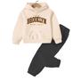 Imagem de Conjunto Infantil Blusa de frio e Calça Brooklyn New York