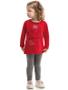 Imagem de Conjunto Infantil Blusa e Legging  Gatinha Tam 1 a 3 - Kamylus