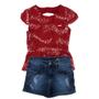 Imagem de Conjunto Infantil Blusa e Short 88695 - Malwee Carinhoso