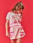 Imagem de Conjunto Infantil Blusa e Shorts Saia Cinti 12117