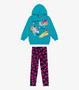 Imagem de Conjunto Infantil Blusão Com Capuz Rovi Kids Azul