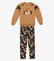 Imagem de Conjunto Infantil Blusão Com Legging Trick Nick Marrom