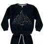 Imagem de Conjunto Infantil Boca Grande Moletom Mountain Preto